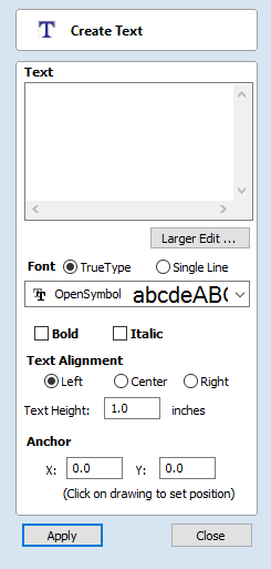 Create Text Form